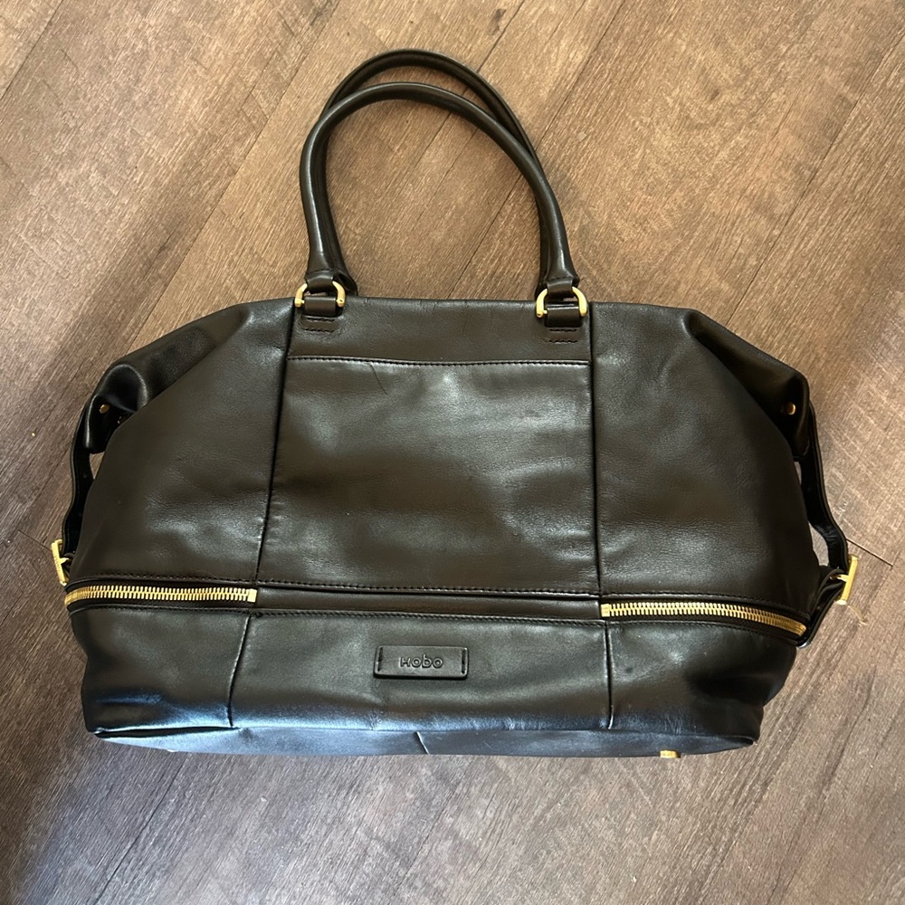 HOBO Black Fast Track Lane Satchel Bag - Picture 2 of 11